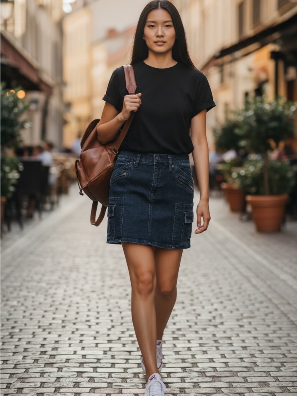 GAP Dark Wash Denim Mini Skirt